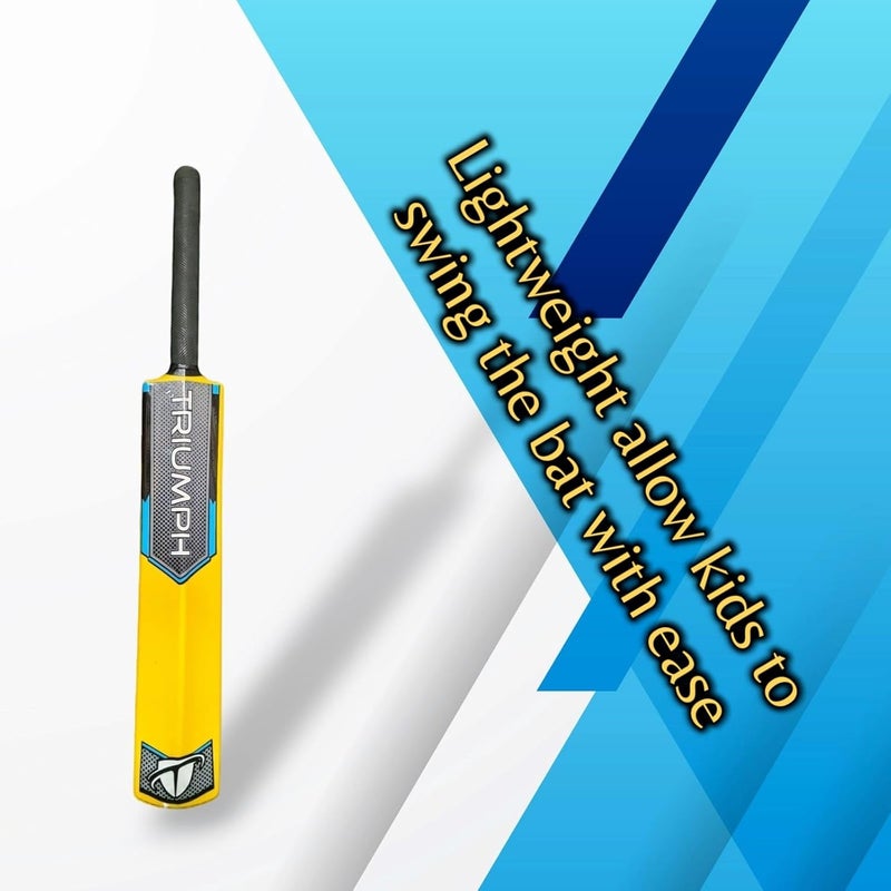 YOOGI Plastic Fiber Cricket Bat for Kids Safe & Sturdy for Indoor/Outdoor Use - Image 3